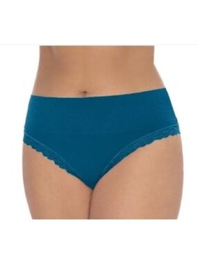 Secret Treasures Turquoise High-Waist Wide Band Lace-Trim Thong size XXXL 3XG